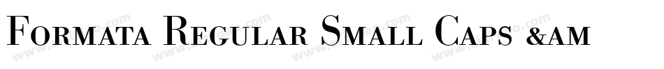 Formata Regular Small Caps & Oldstyle Figures字体转换
